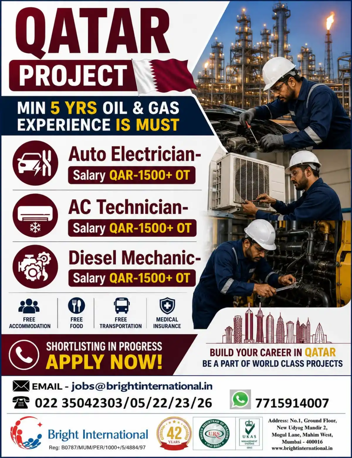 Qatar Oil & Gas Jobs 2024