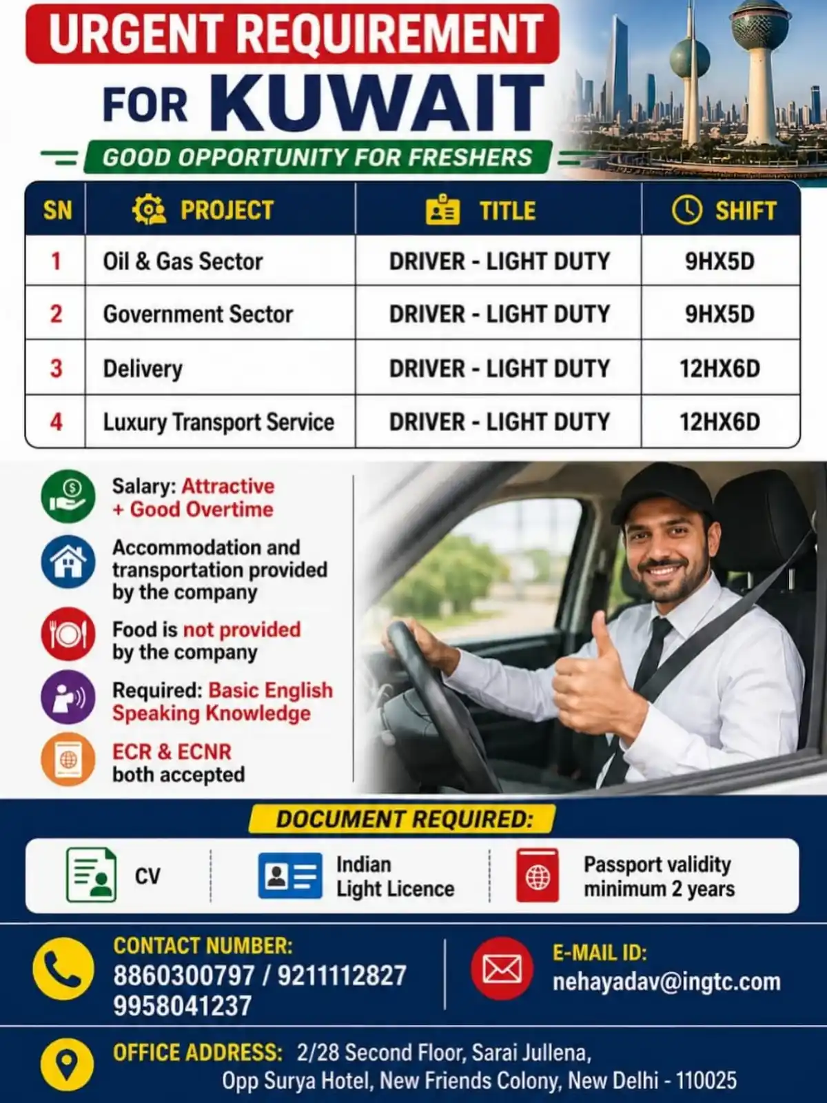 Driver – Light Duty (Kuwait)