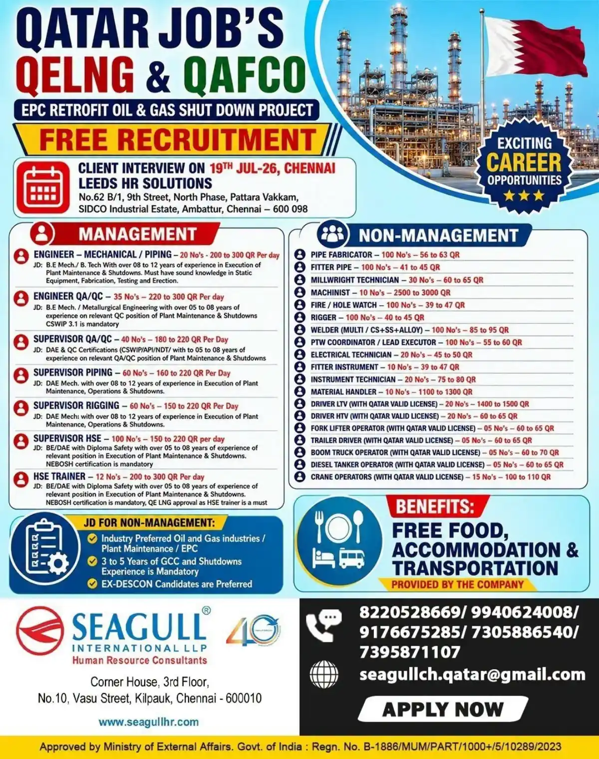 QELNG & QAFCO Shutdown Jobs