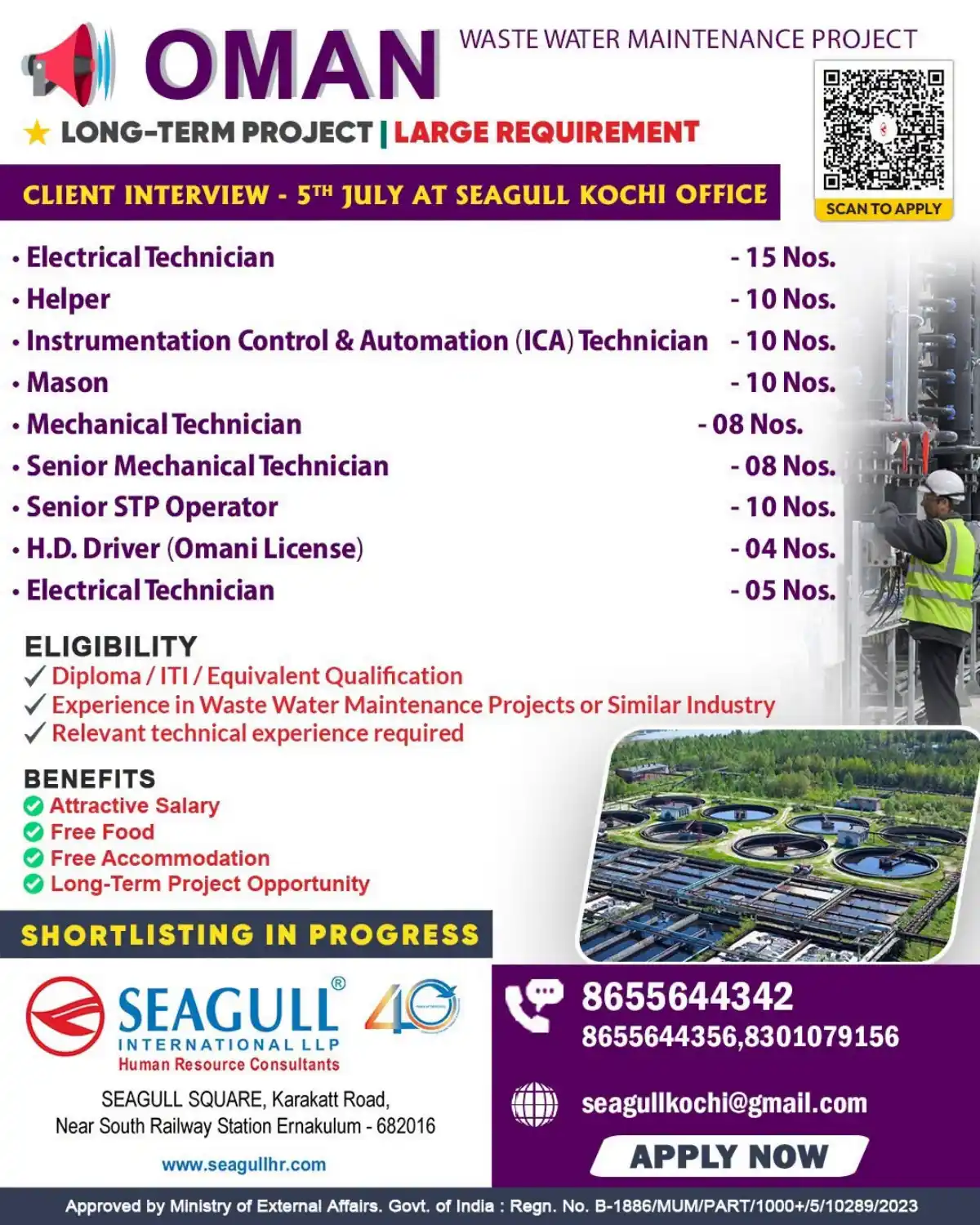 Oman Waste Water Project Jobs
