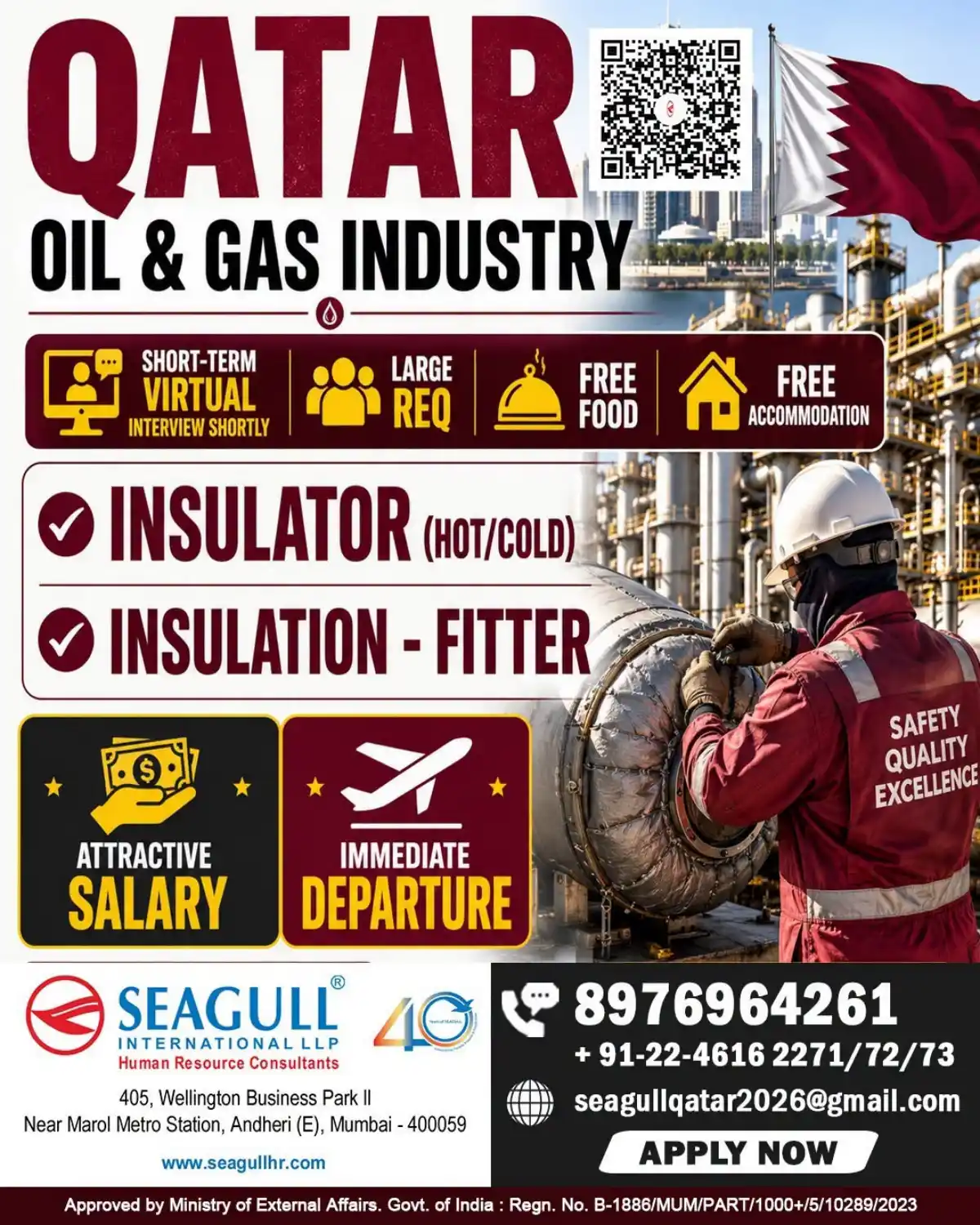 Insulator & Fitter Jobs Qatar