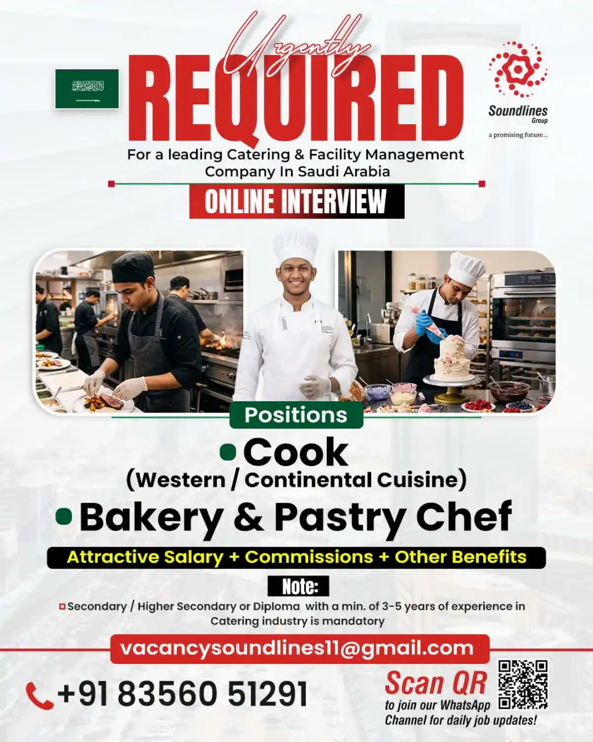 Cook & Pastry Chef Jobs Saudi