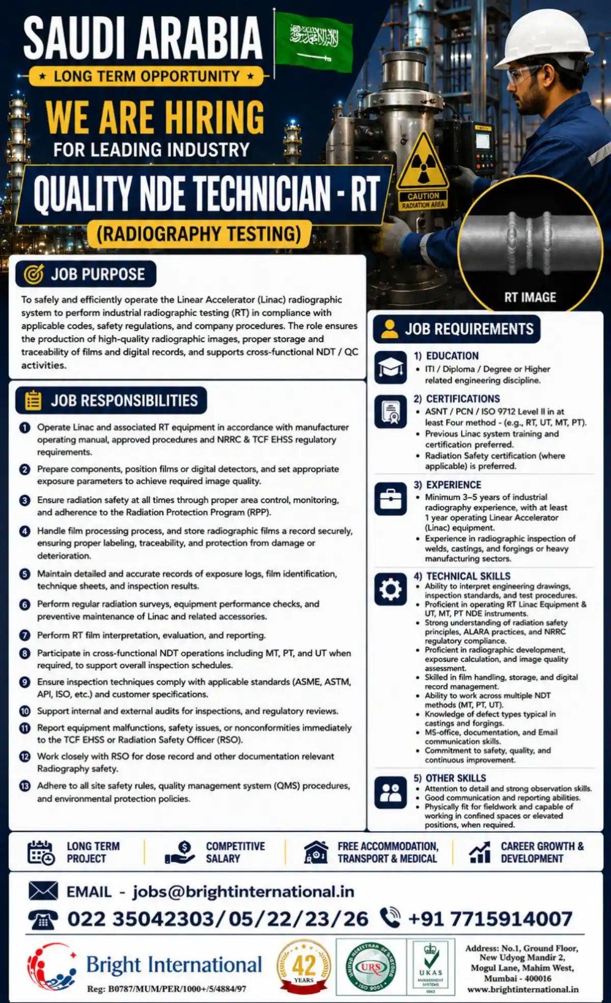 NDE Technician – RT