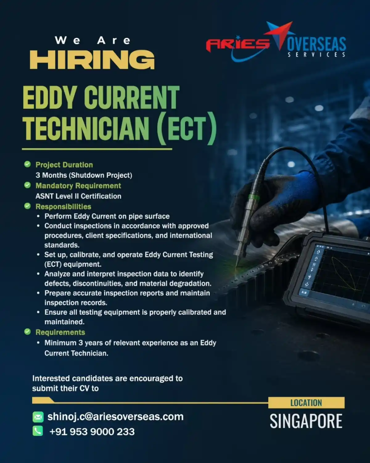 ECT Technician Job Singapore