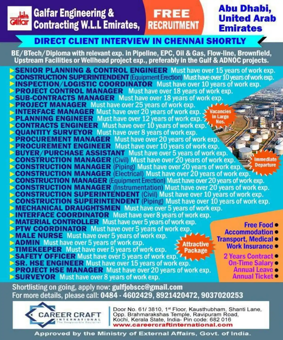 Galfar Engineering Recruitment – Abu Dhabi