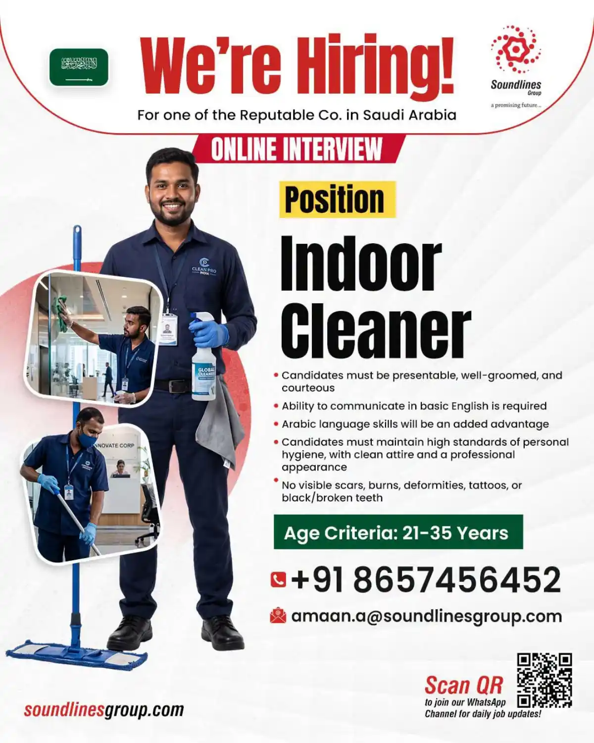 Indoor Cleaner – Saudi Arabia