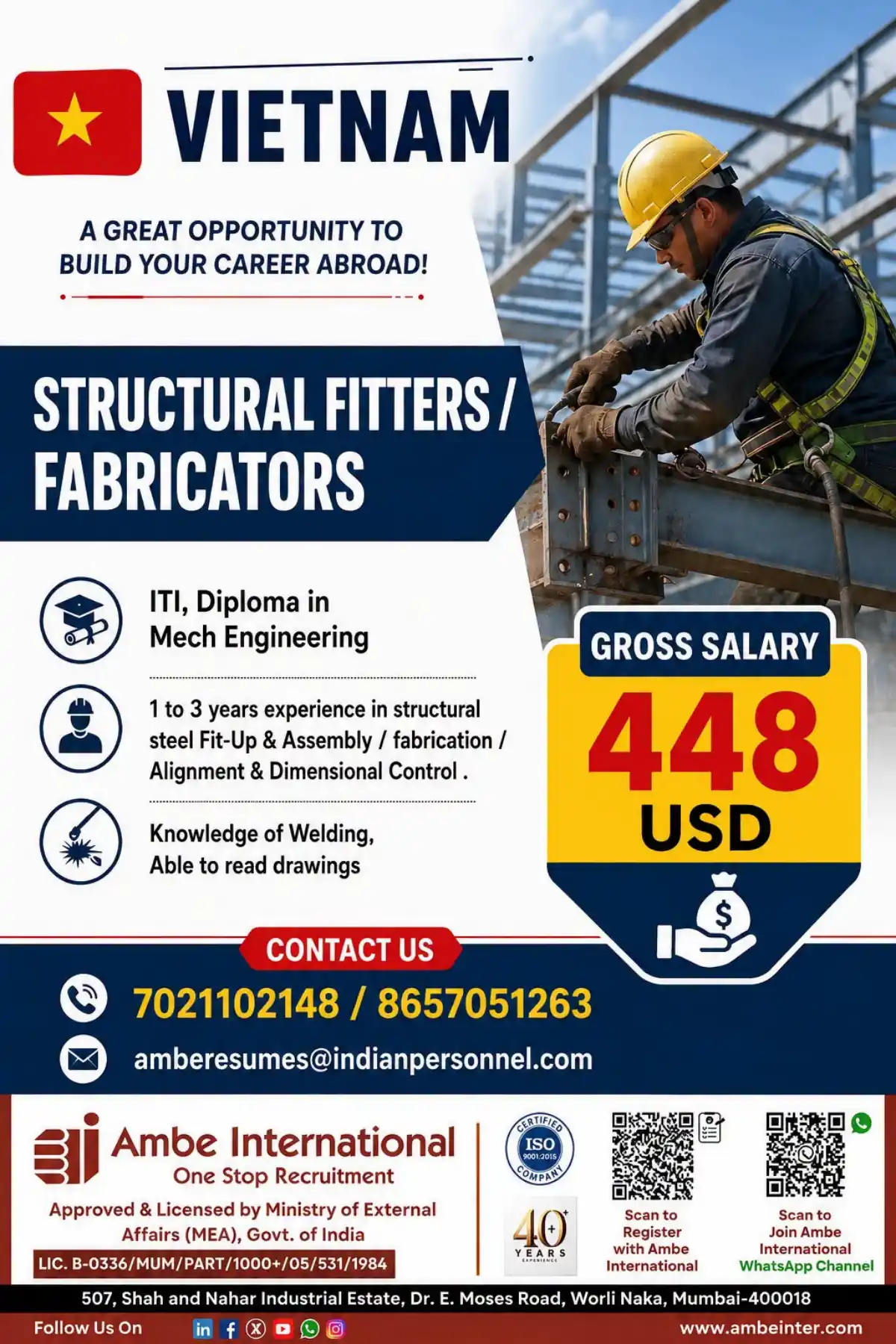 Structural Fitter Jobs in Vietnam