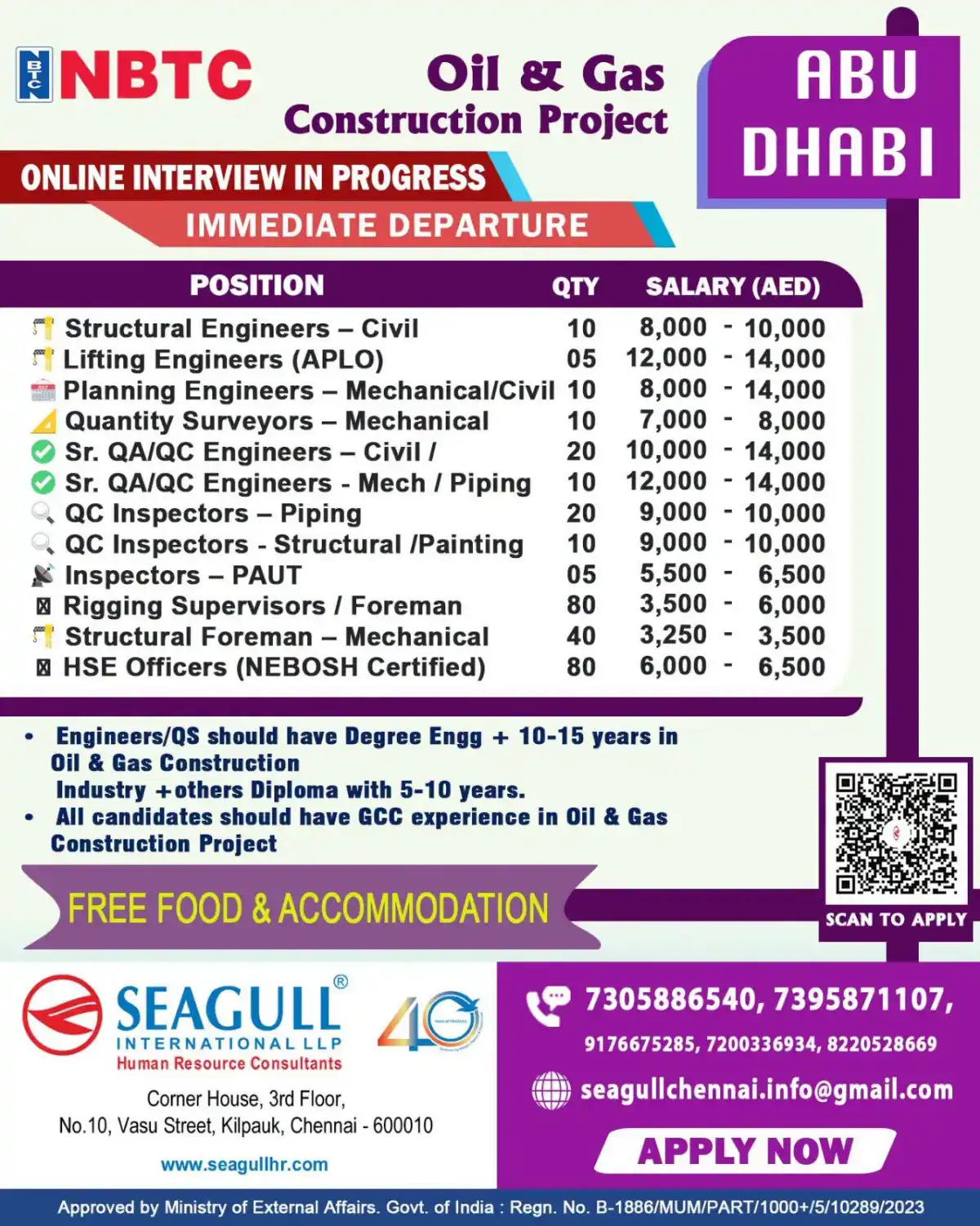 Oil & Gas Jobs Abu Dhabi – Seagull
