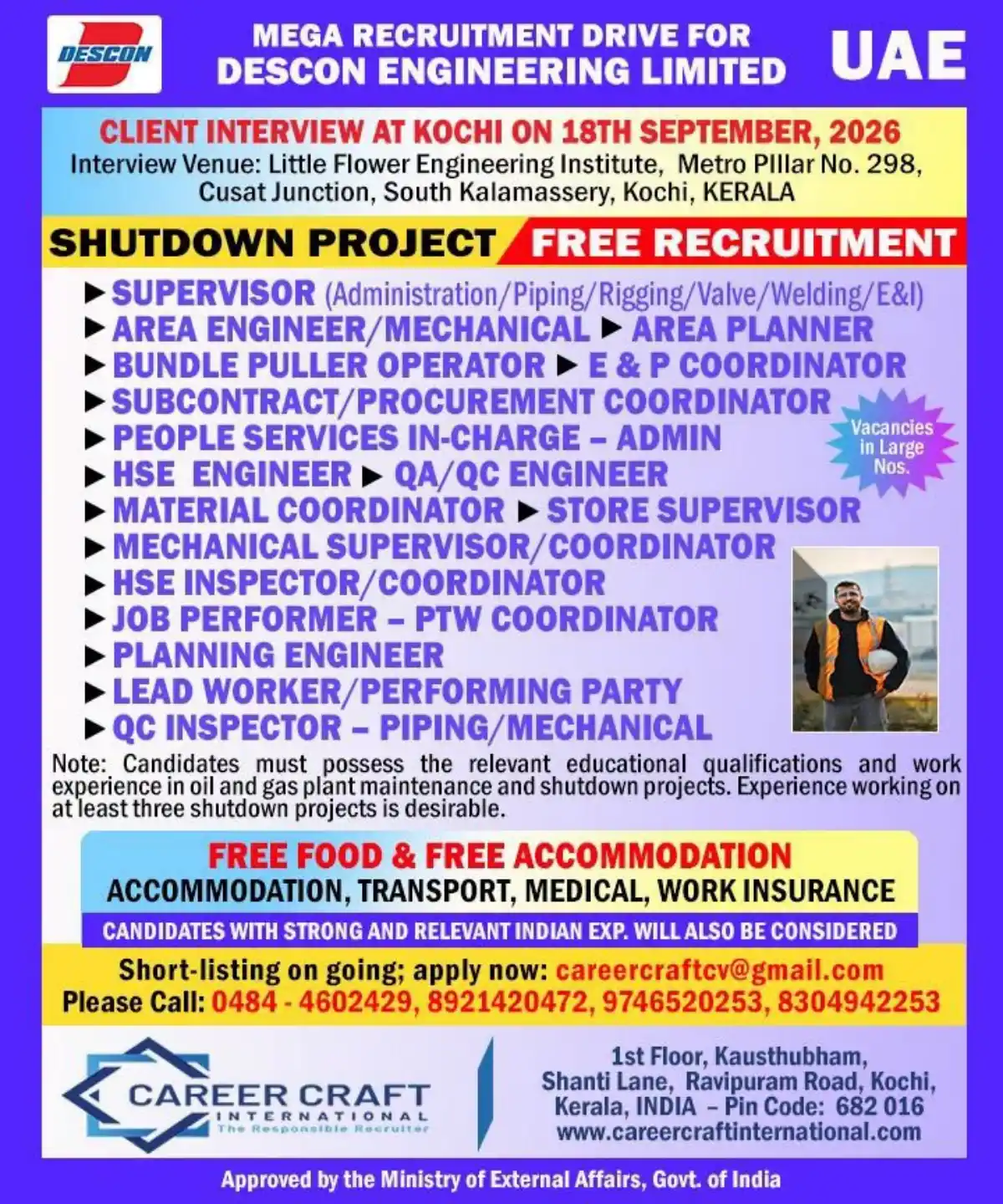 Descon Engineering UAE Recruitment 2026
