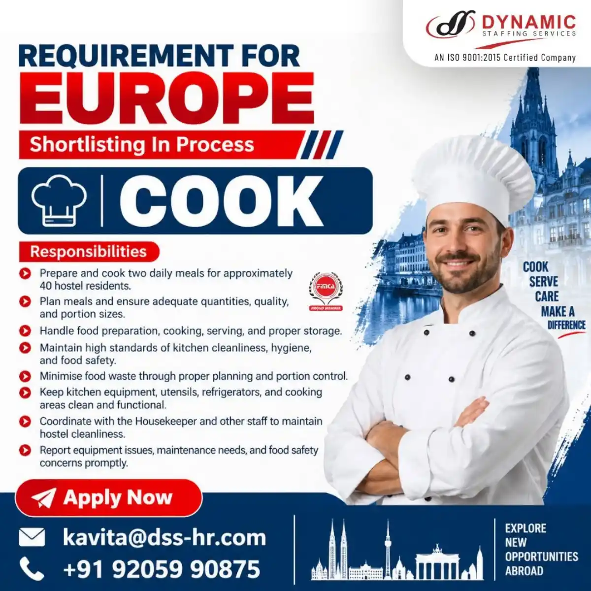 Cook – Europe