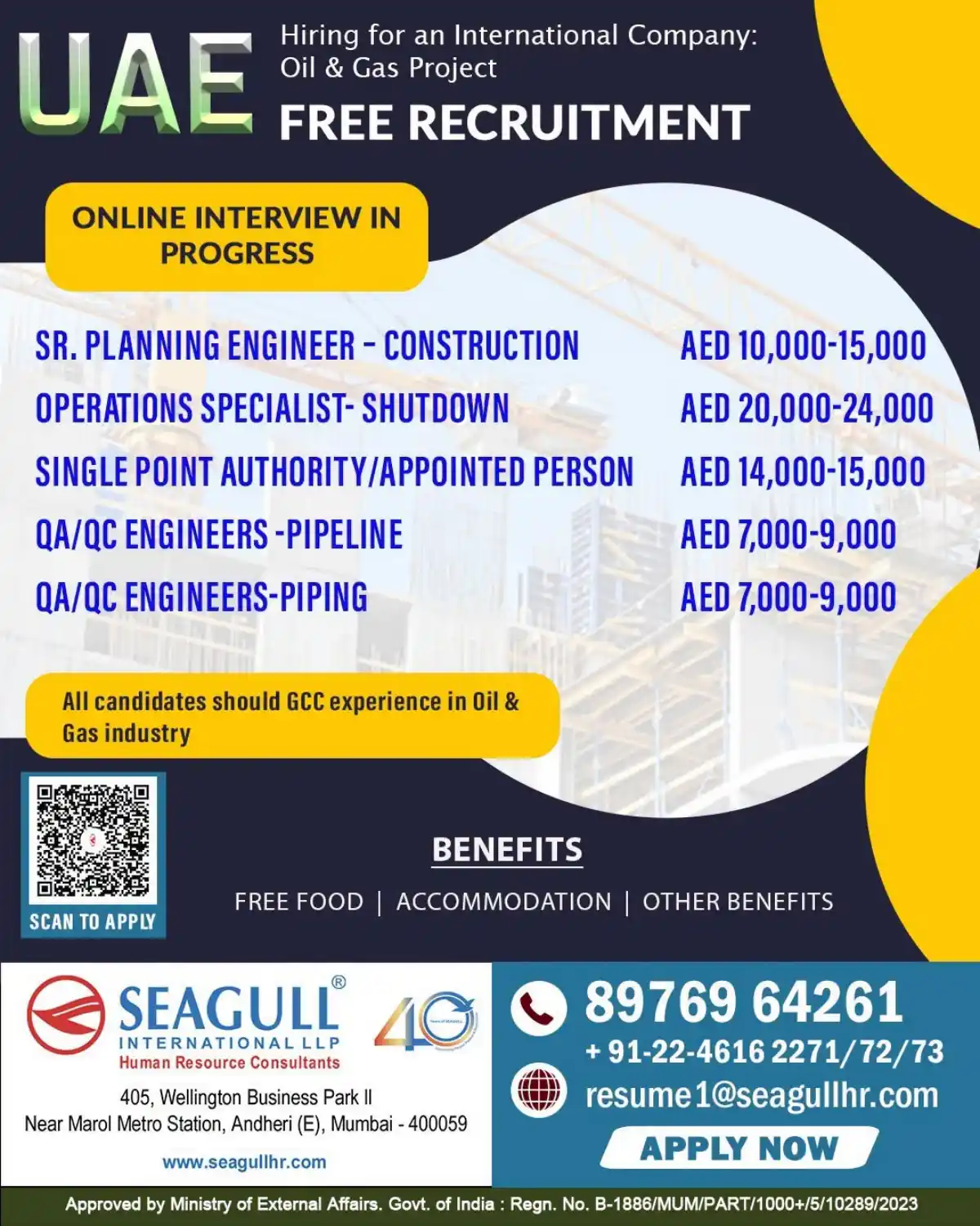 Oil & Gas Jobs in UAE – Free Recruitment