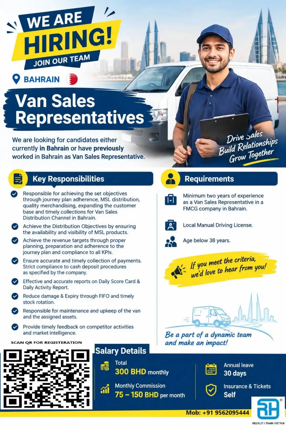 Van Sales Representative – Bahrain