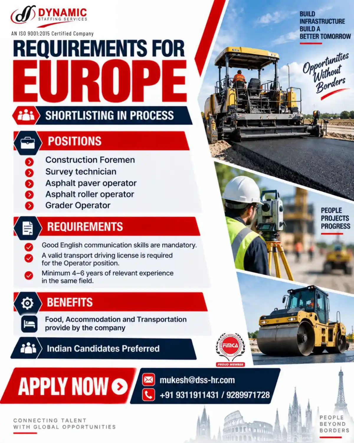 Europe Construction Jobs