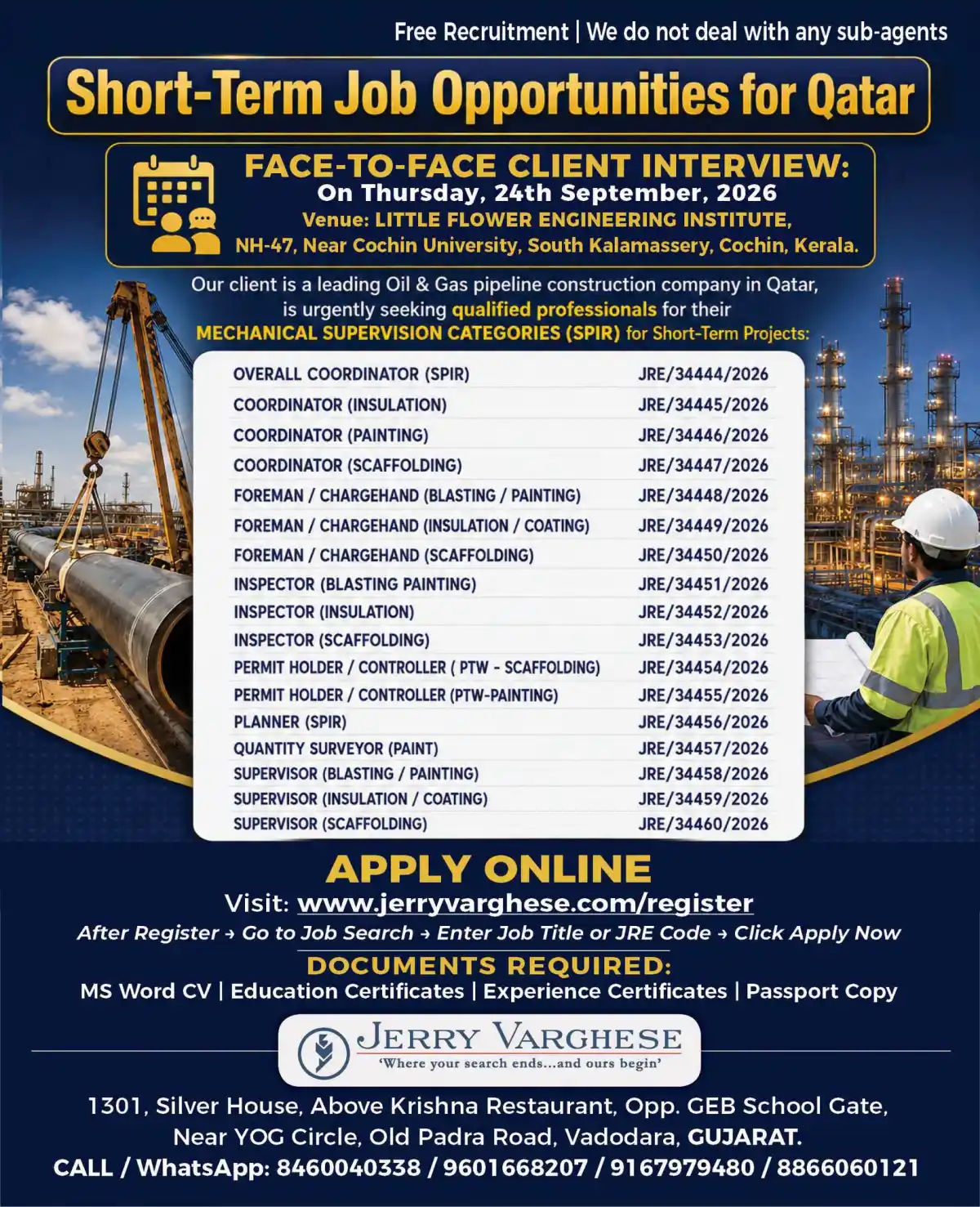 Qatar Oil & Gas Short-Term Jobs