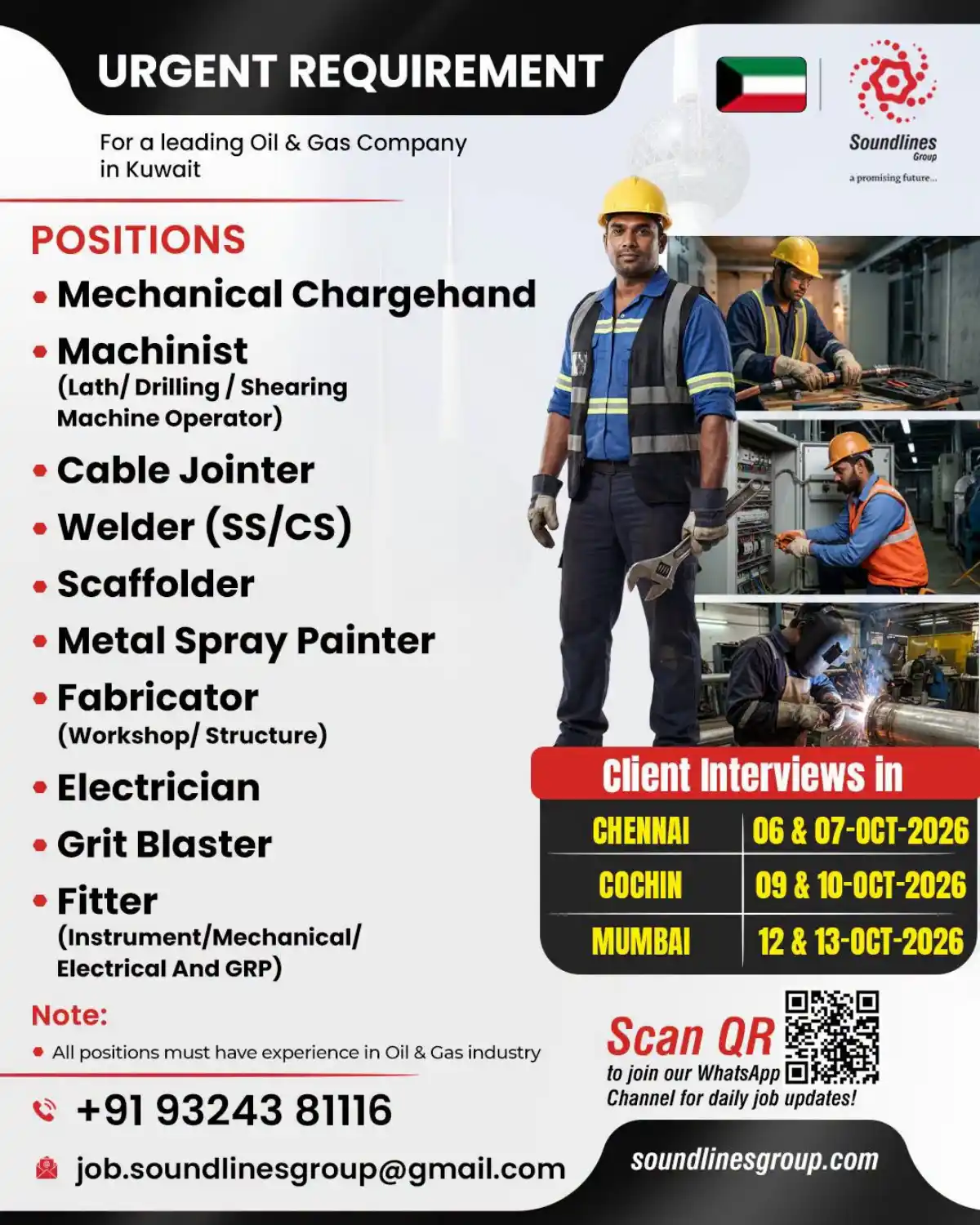 Urgent Oil & Gas Jobs in Kuwait