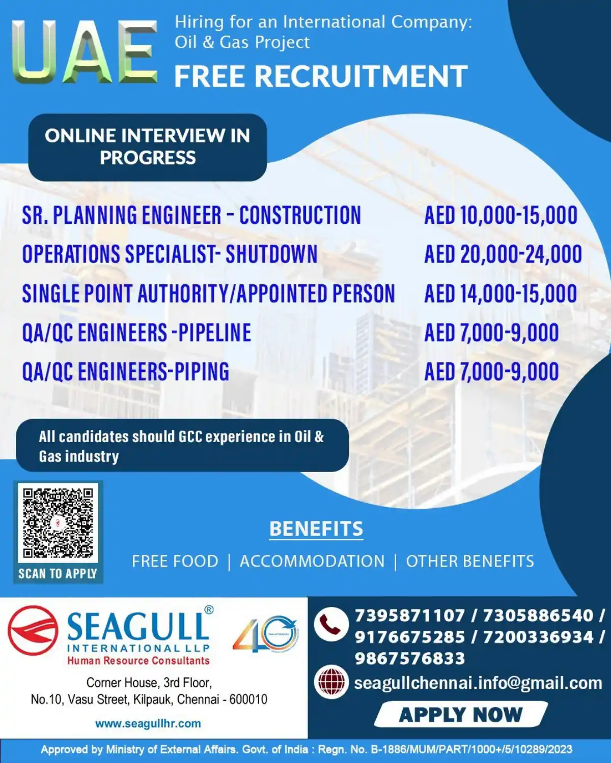 UAE Oil & Gas Jobs – Free Recruitment