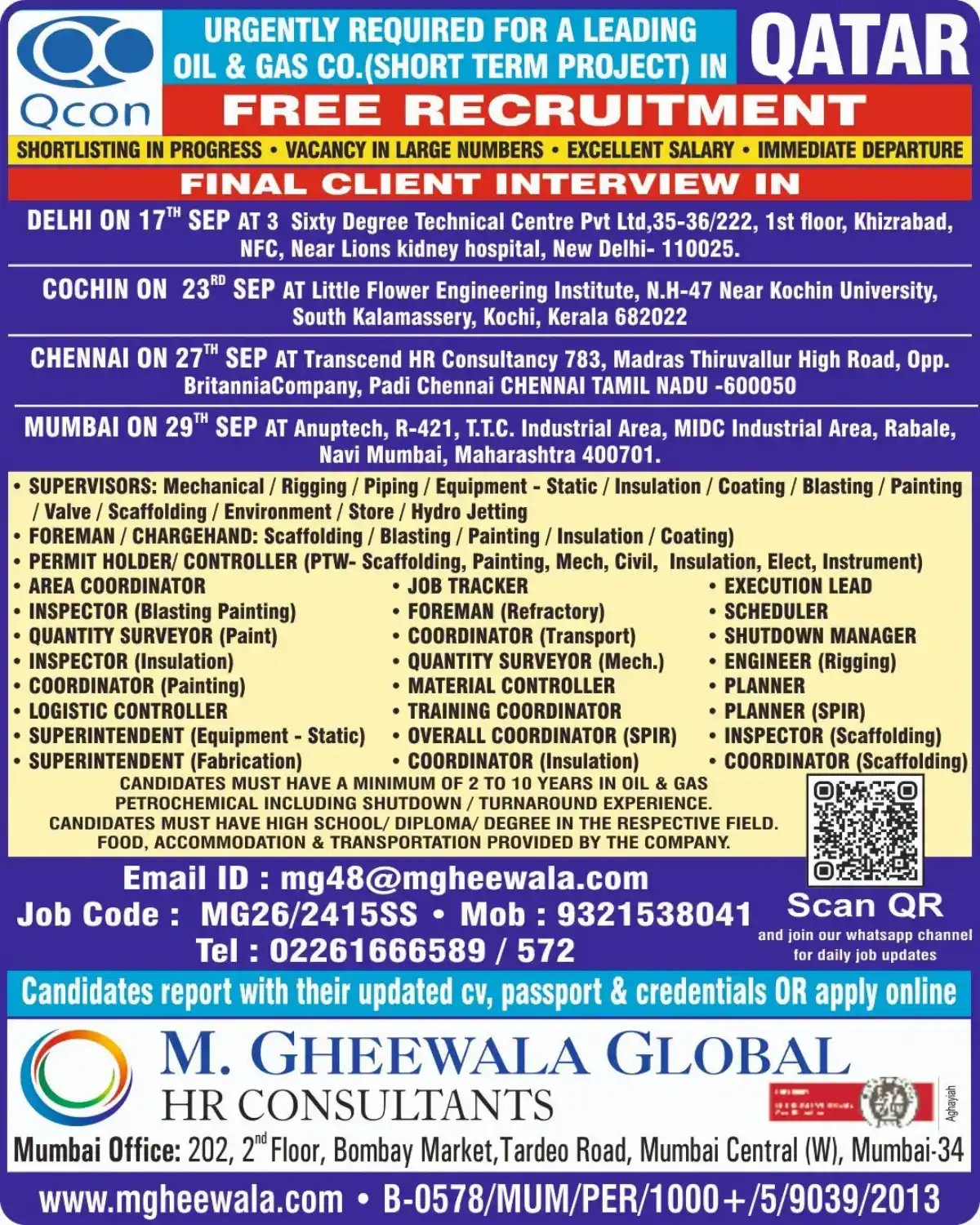 Oil & Gas Jobs in Qatar