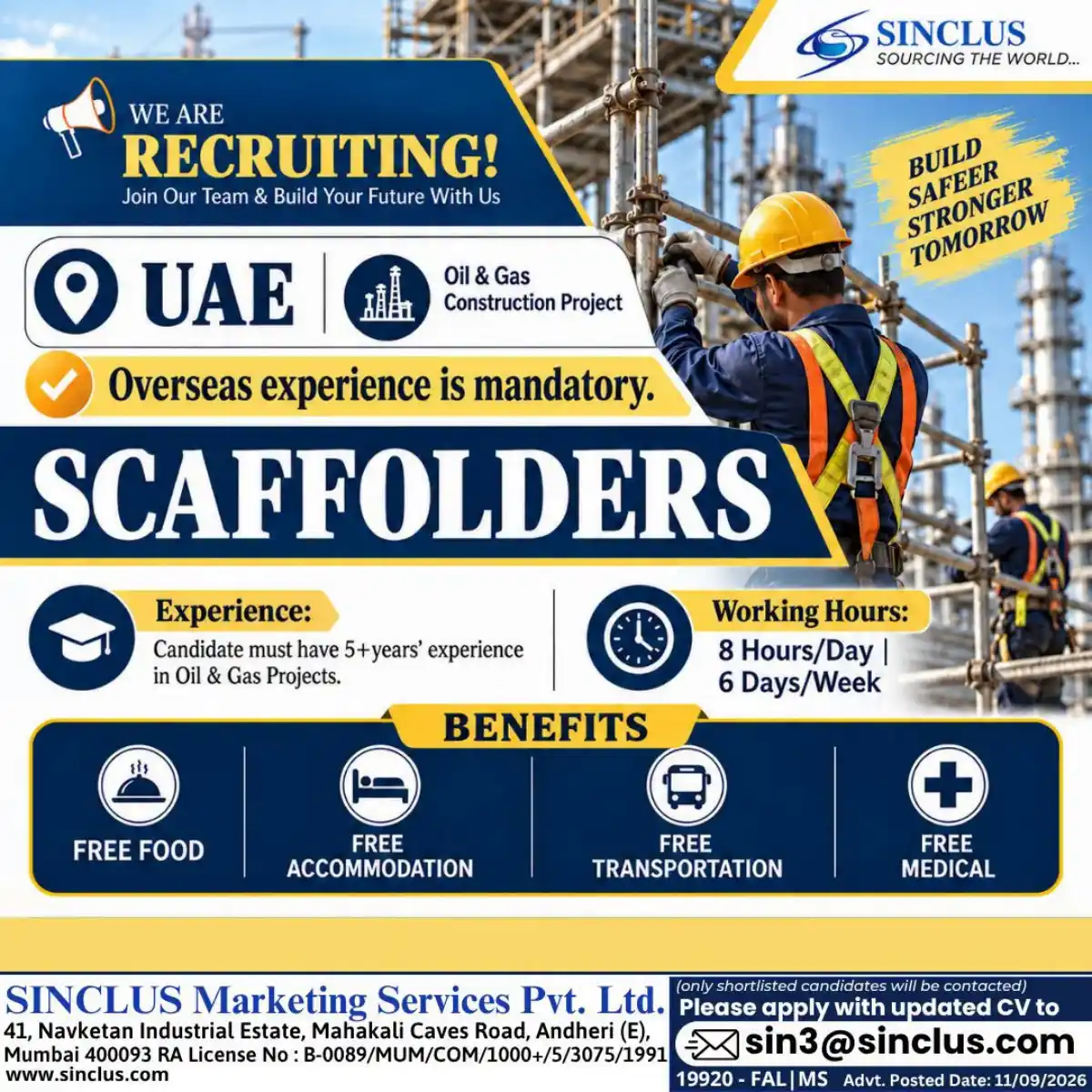 Scaffolder – UAE Oil & Gas