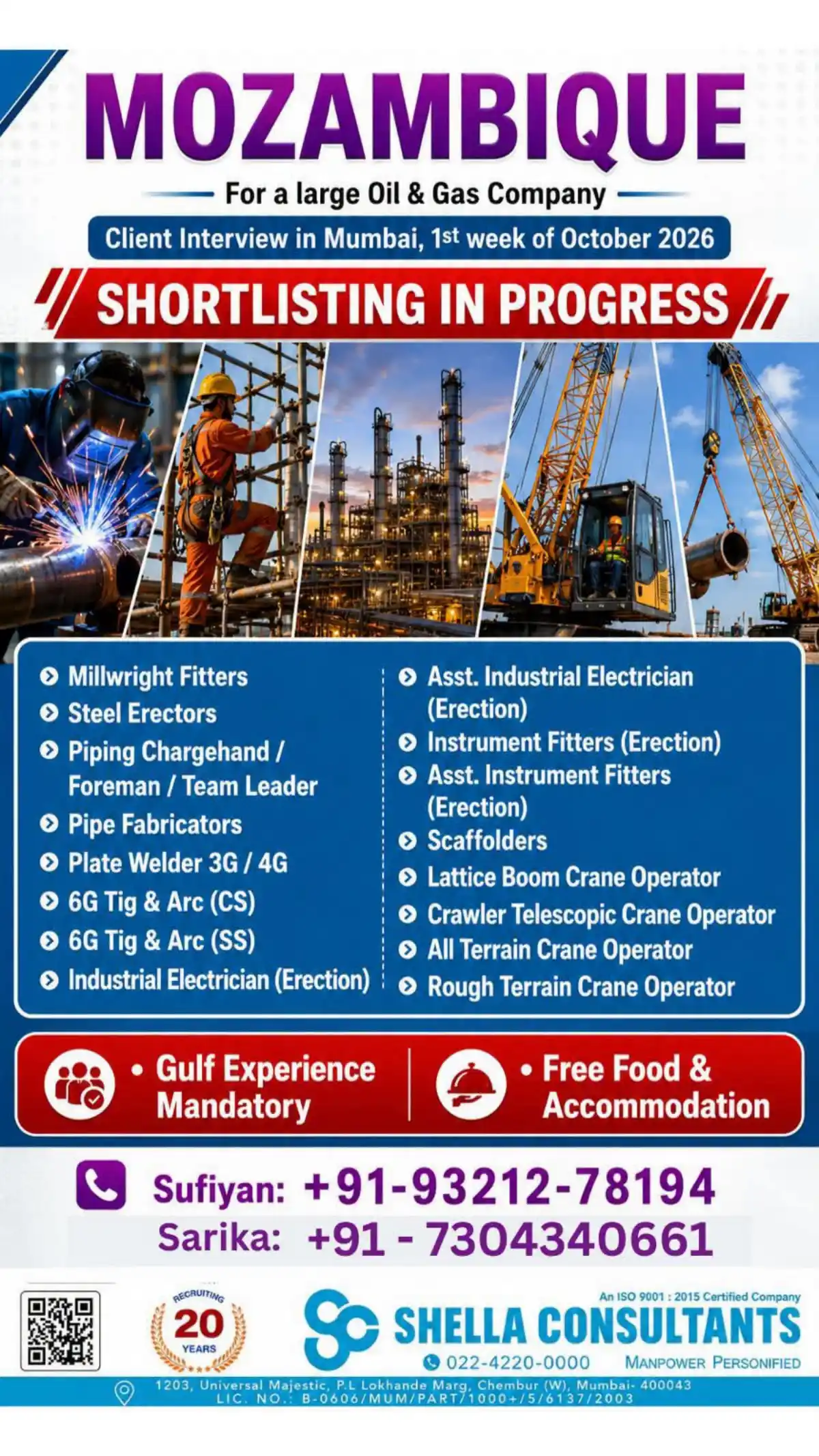 Oil & Gas Jobs Mozambique 2026 | Shella Consultants