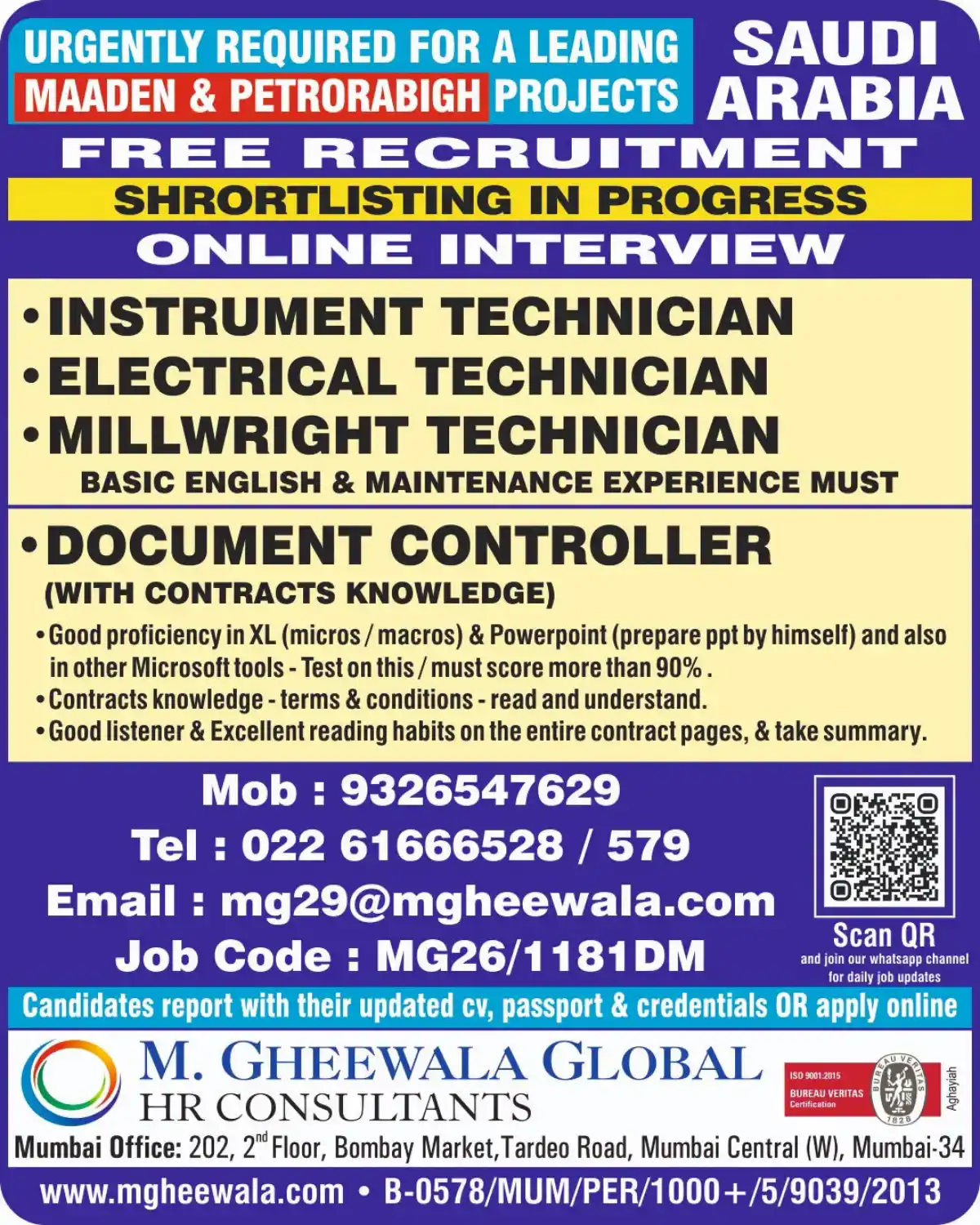 Saudi Maaden & Petrorabigh Jobs – Free Recruitment
