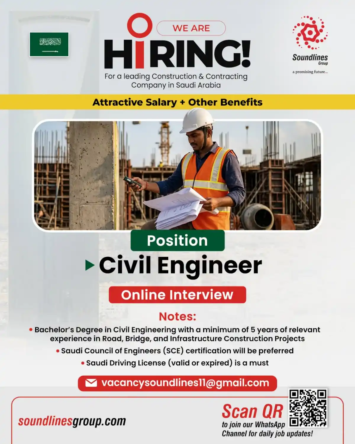 Civil Engineer – Saudi Arabia