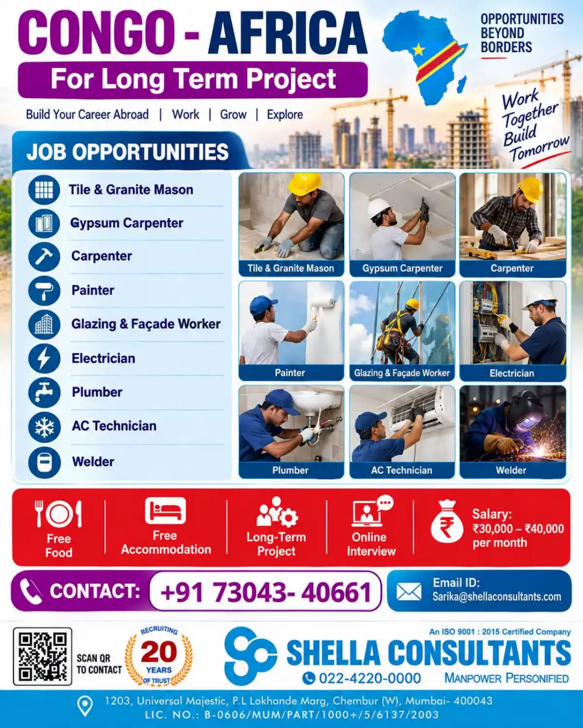 Congo Africa Jobs – Long-Term Project