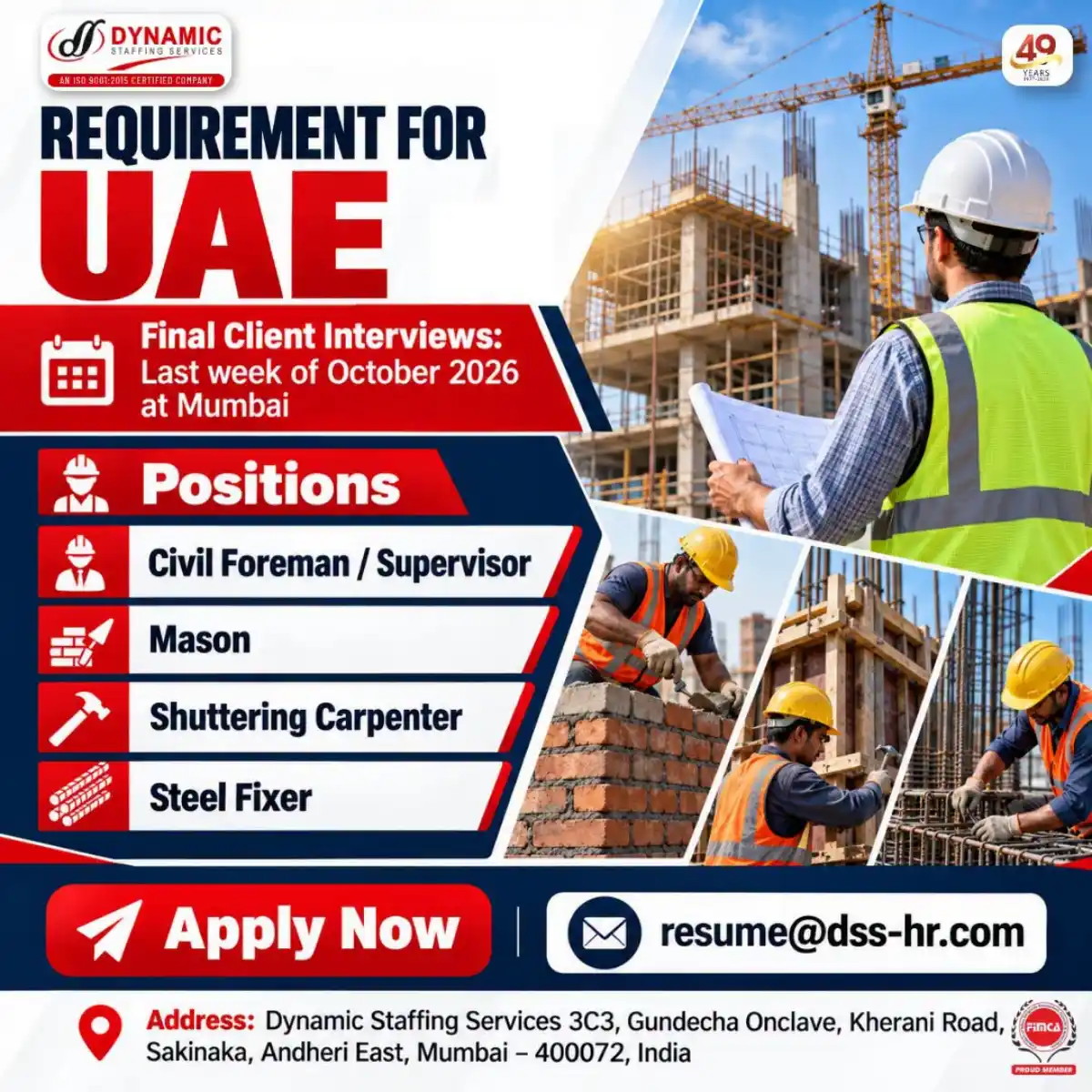 UAE Construction Jobs 2026
