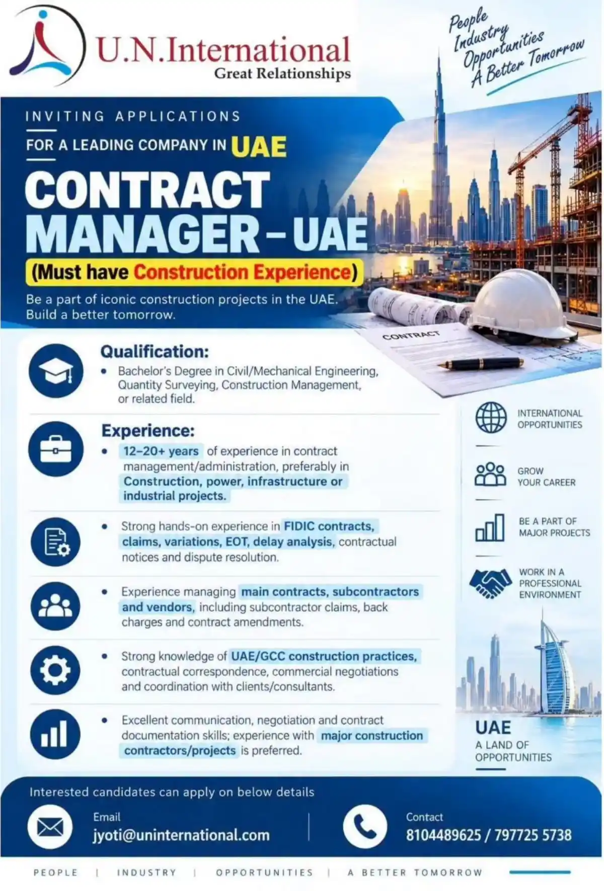 Contract Manager – UAE