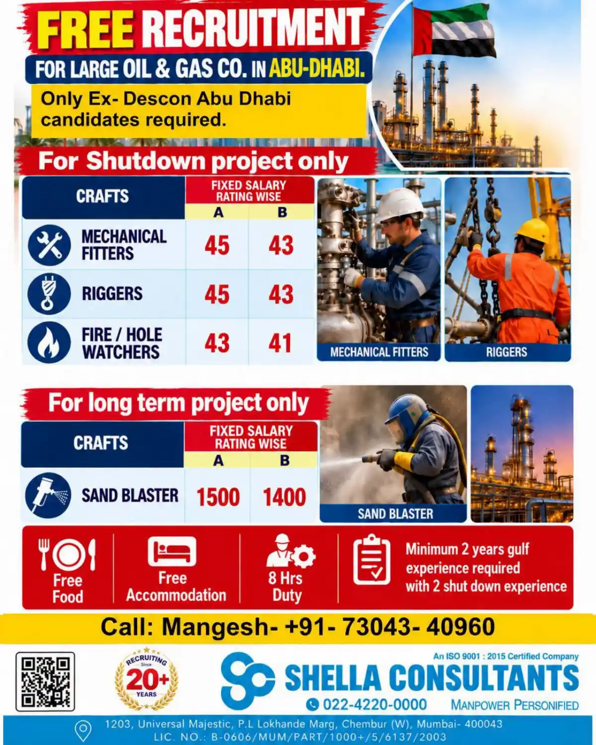Abu Dhabi Oil & Gas Jobs for Ex-Descon