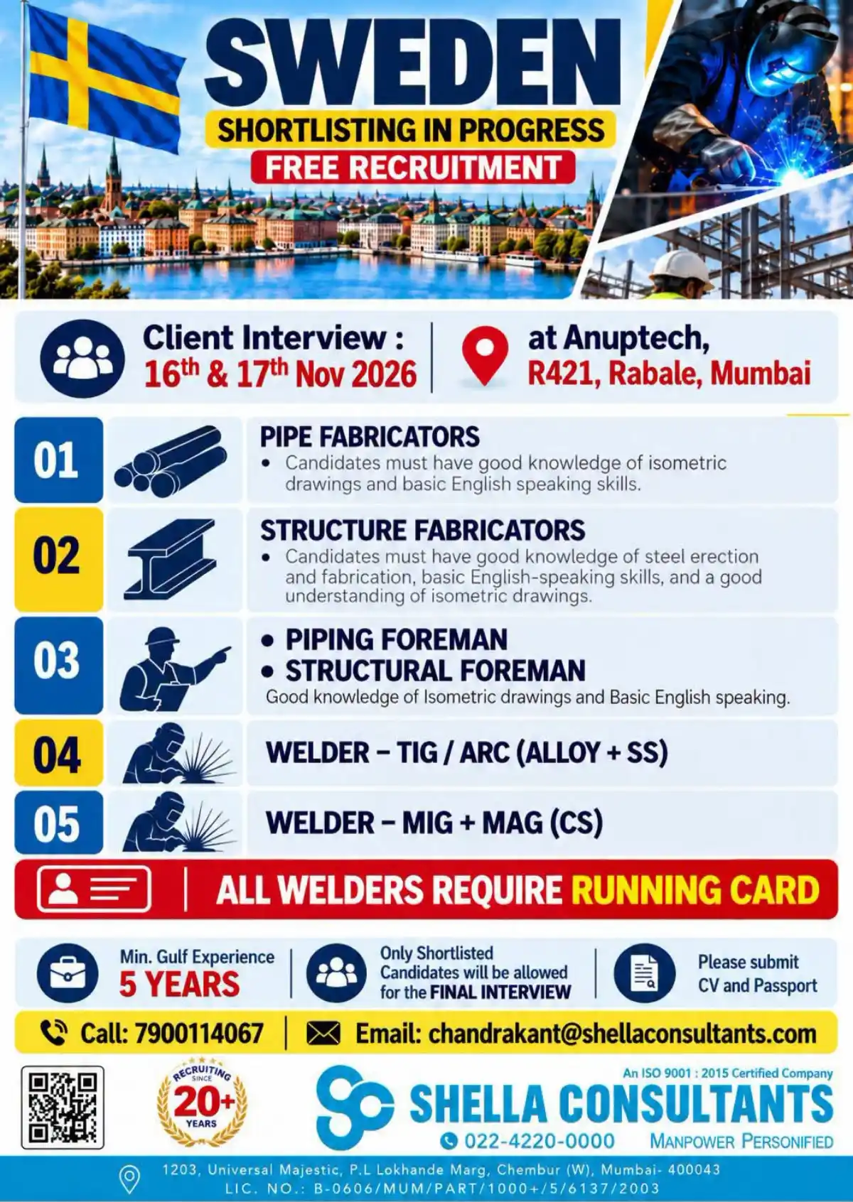 Gulf Jobs for Fabricators & Welders