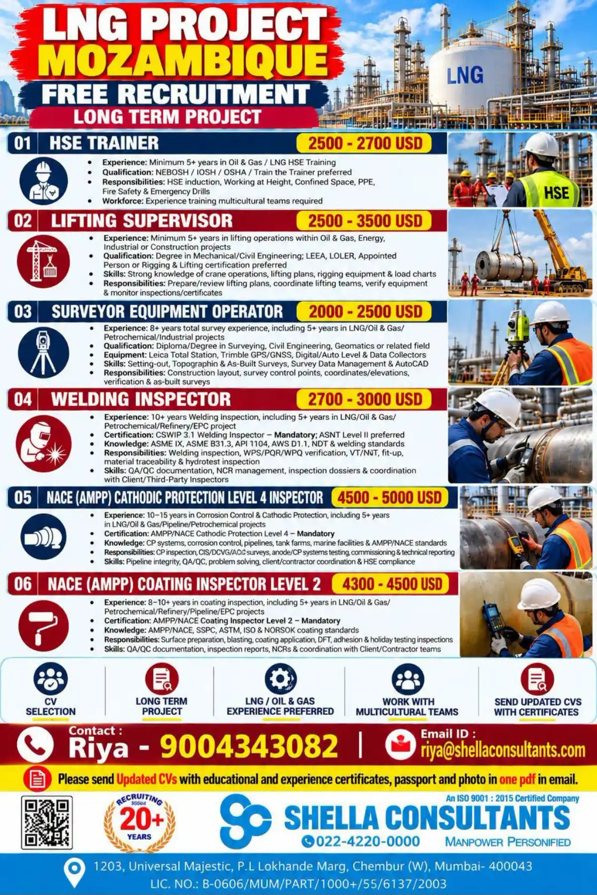 LNG Project Mozambique Jobs – Free Recruitment