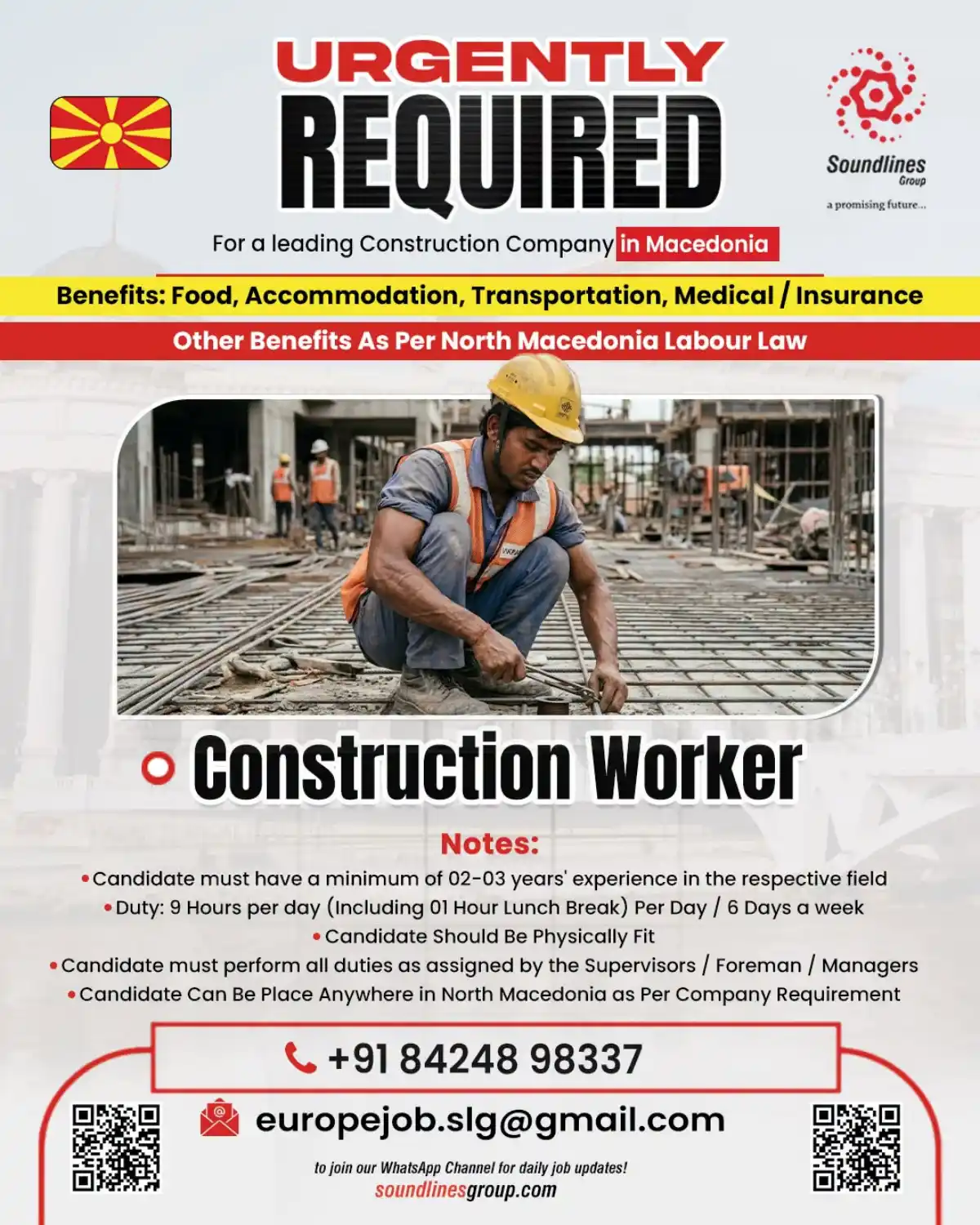 Construction Worker – North Macedonia