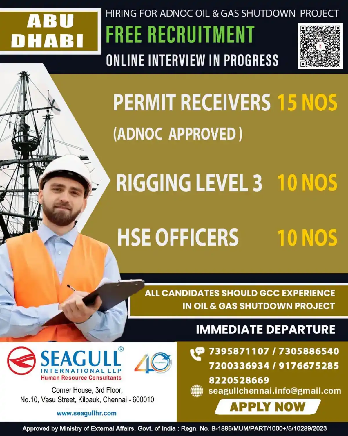 ADNOC Shutdown Project Jobs Abu Dhabi