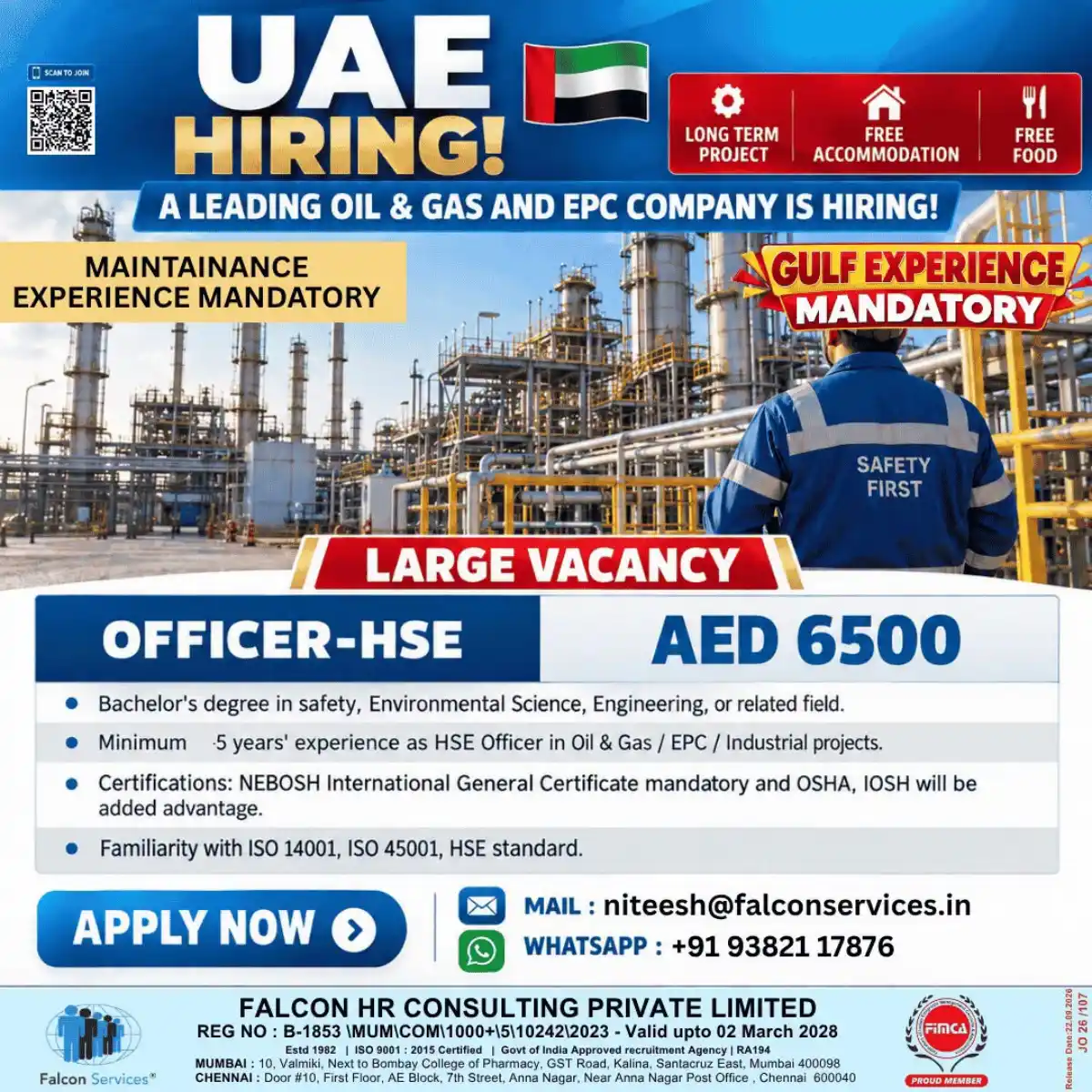 HSE Officer – UAE