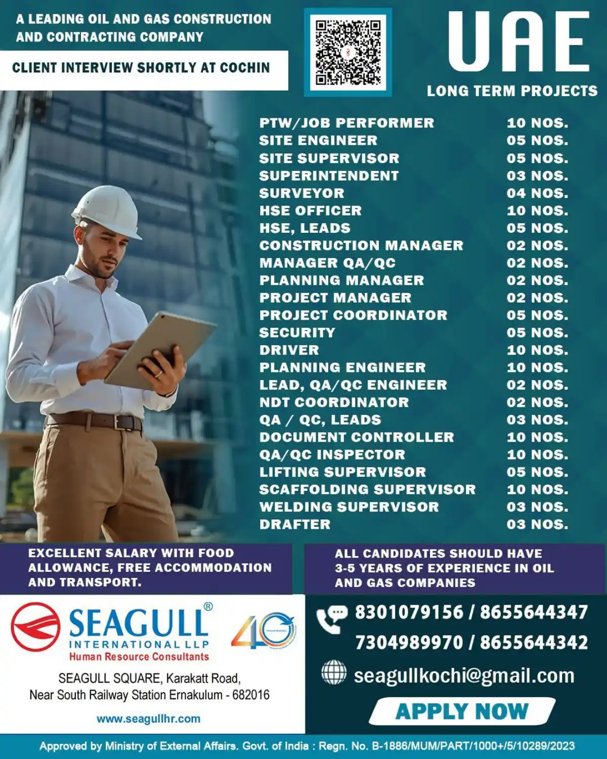 Oil & Gas Jobs in UAE – Cochin Interview